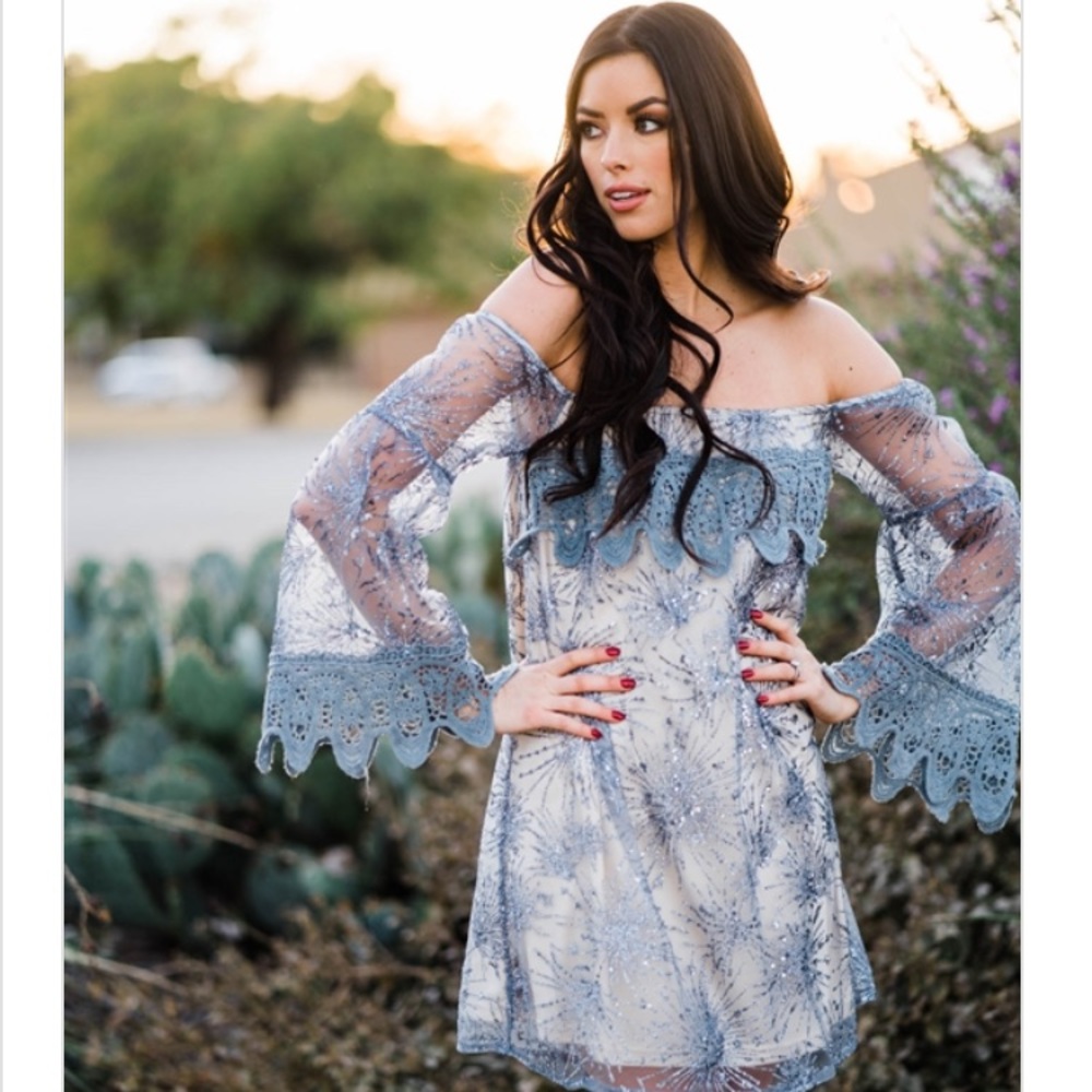 Sparks Fly Bell Sleeve Dress ✨